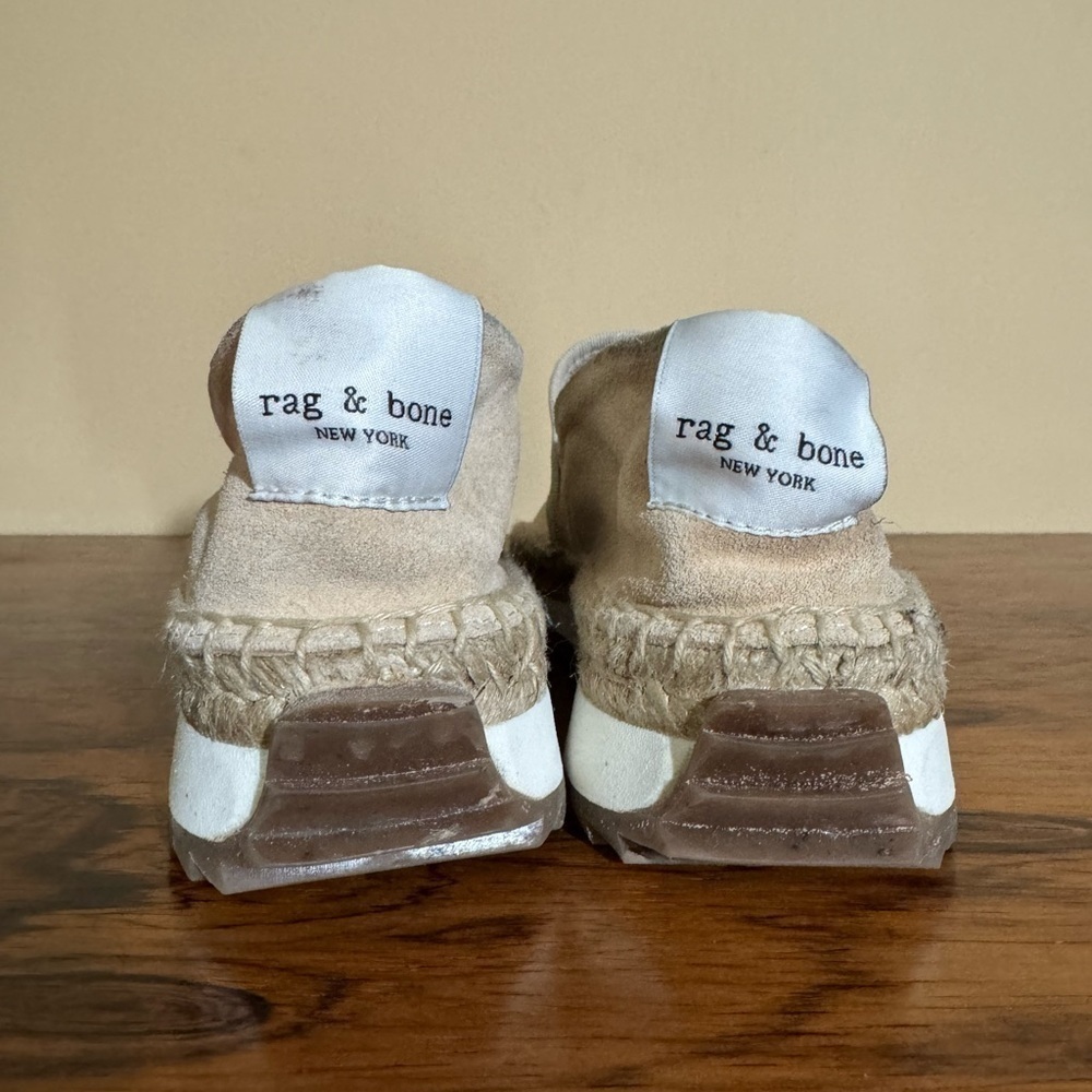 Rag & Bone New York Espadrille Runner - Suede Slip-On Flat 7 - Picture 10 of 14